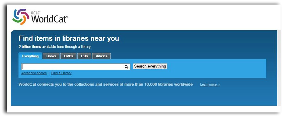 WorldCat search WorldCat search