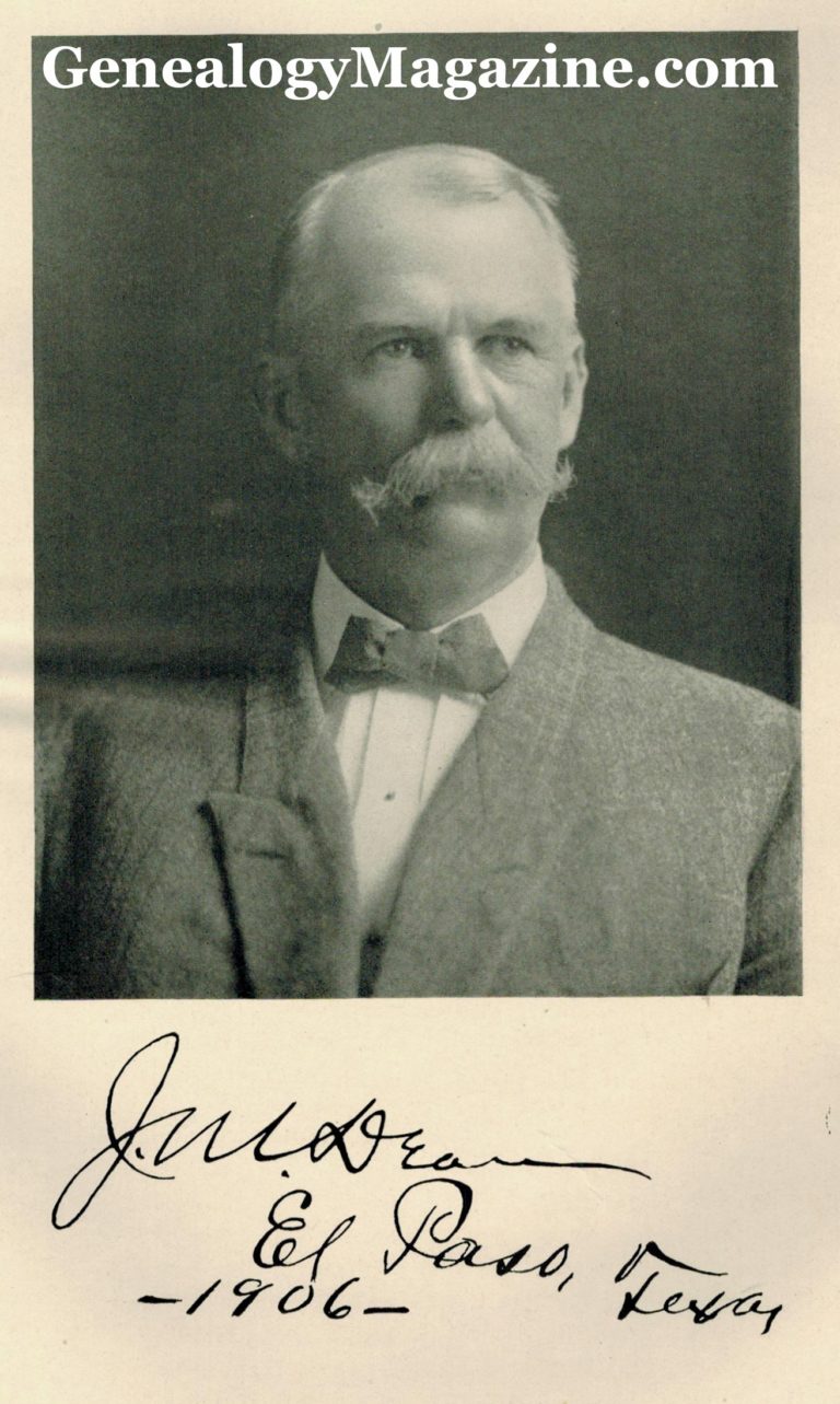 Judge John M Dean Biography GenealogyMagazine