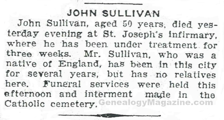 John Sullivan obituary