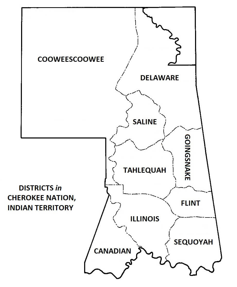 Cherokee Nation map