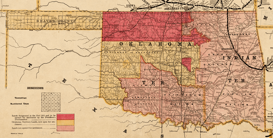 Oklahoma Territory map